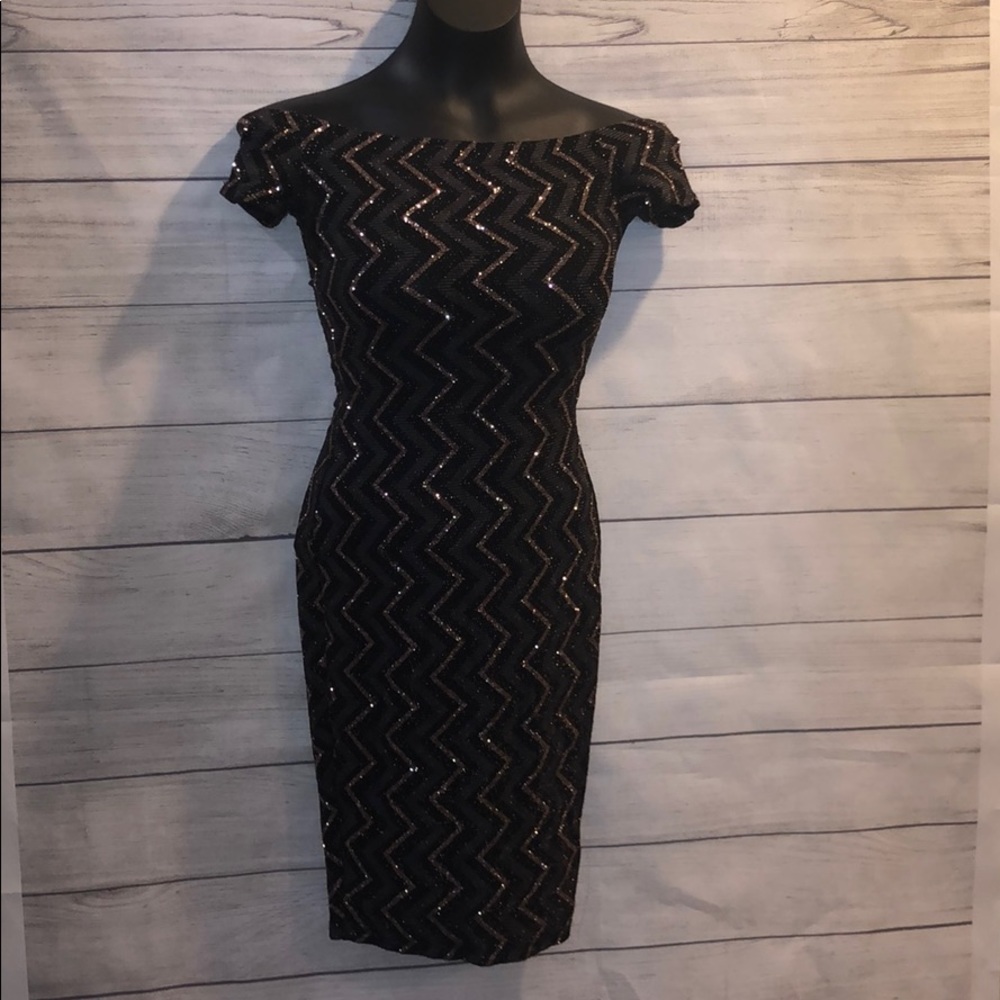 Zig Zag Sparkly Homecoming Dress WINDSOR